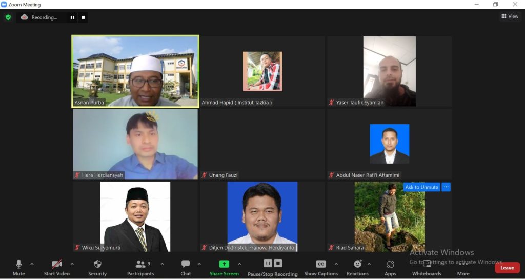 Zoom Meeting Bersama Ditjen PDDIKTI Jakarta
